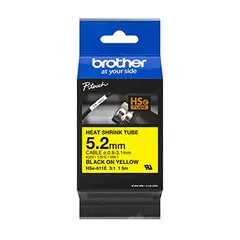 Fita Tubo Termo Retrátil 5,2mm x 1,5m Amarelo/Preto - Marca 32 | Loja BluePixel