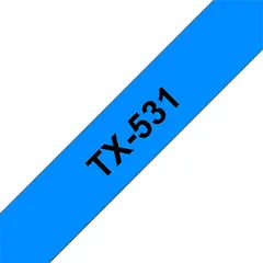 Fita Laminada 12mm x 15m Azul/Preto - Marca 32 | Loja BluePixel