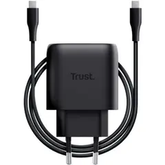 TRUST MAXO 45-watt universal USB-C power adapter 1 port SAMSUNG version Black + cable