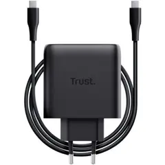 TRUST Charger GaN USB-C 65W Black EU MAXO