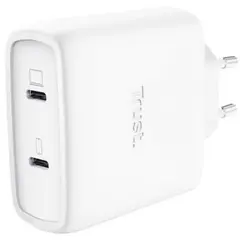 TRUST MAXO USB 65 Watt GAN Charger 2 USB-C Ports + Cable Black