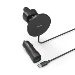 HAMA 187268 Magcharge 15W fekete vezeték nélküli autós iPhone tölto