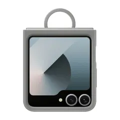 Capa de Silicone Gray para Galaxy Flip6 da marca 407 | Proteção e Estilo