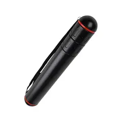 Tubo Porta Desenhos Plástico 40cm Diâmetro 5cm Preto