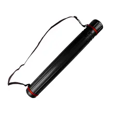 Tubo Porta Desenhos Plástico 75cm Diâmetro 9cm Preto