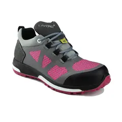 Sapatos Segurança Tam 38 Baixo S3 HRO SRC Leia Cinza/Rosa