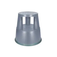 Tamborete/Escadote Plástico 2 Niveis 45cm Altura Cinza