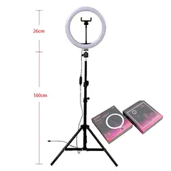 Ring Light 10 Pol 6500K Suporte + Tripé