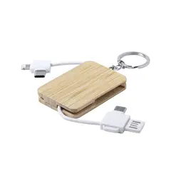 Cabo Carregador Porta-Chaves USB-A MicroUsb USB-C Lightning