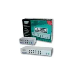 Switch KVM Desktop 6 portas PS2 OSD 19 Alimentação