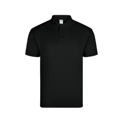 Polo Manga Curta CoolPass Adulto Preto Tamanho M
