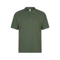 Polo Manga Curta Adulto Verde Tamanho M