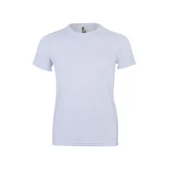 T-Shirt Adulto 100% Poliéster Bird Eye 130g Branco Tamanho L