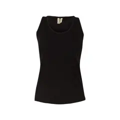 Top Alças Mulher 100% Algodão RingSpun 155g Preto Tam.M