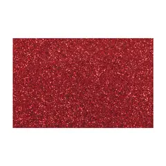 Placa de Cor Musgami Vermelho Glitter 50x70cm 1un