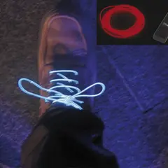 Set Fios Eletroluminescentes Vermelho 1,5m