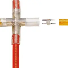 Conector em X para Corda de Luz 1un