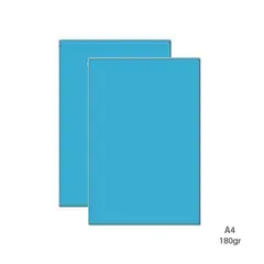 Cartolina A4 Azul Tejo 5D 180g 100 Folhas