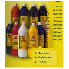 Tinta Preta para Pintura 1 Litro - FingerPaint