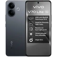 Smartphone Vivo V70 Lite 6GB/ 128GB/ 6.77'/ 5G/ Negro