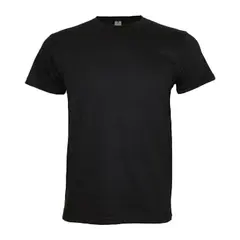 T-Shirt Adulto Algodão 190g Preto Tamanho L