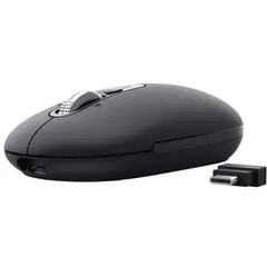 Ratón Inalámbrico Trust Seron 26018/ Batería recargable/ Hasta 3200 DPI/ Negro