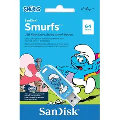 SanDisk Smurfs - Brainy Smurf Edition drive flash USB - 64 GB - USB 3.2 Gen 1