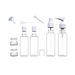 Frascos Vazios Plástico Cosméticos Pack 9un