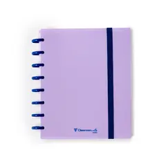 Caderno EcoSmart Classroom A5 PP Ambar Alfazema 100Fs
