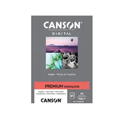 Papel 10x15cm 255g Foto Canson Premium Highgloss 50 Folhas