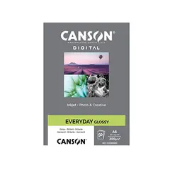Papel 10,2x12,5cm 200g Foto Canson Everyday Glossy 50 Folhas