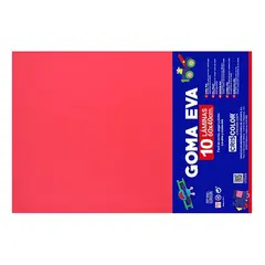 Placa de Goma EVA 40x60cm Vermelho 1un