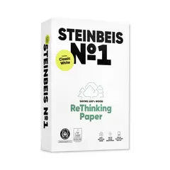 Papel 080gr Fotocopia A4 Reciclado Steinbeis 1x500Fls