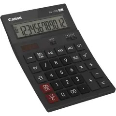 CANON AS-1200 Pocket Calculator 12-digit Vertically inclined LCD screen Gray