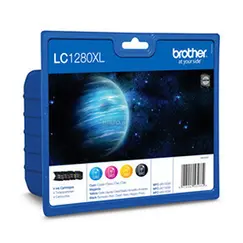 Pack Tinteiros Brother LC1280XLVALBP 4 Cores
