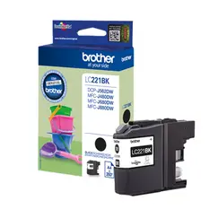 Tinteiro Brother LC221BK Preto 7,1ml 260 Pág.