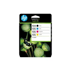 Pack Tinteiros HP 934/935 Preto/Cor 6ZC72A 10ml/4.5ml