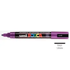 Marcador Uniball Posca PC-5M 1,8mm Violeta (12) 1un