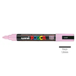 Marcador Uniball Posca PC-5M 1,8mm Rosa Claro (51) 1un