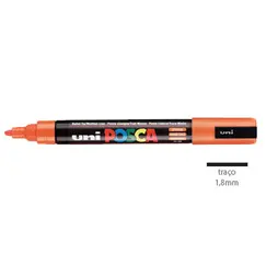 Marcador Uniball Posca PC-5M 1,8mm Laranja (4) 1un
