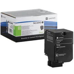 Toner LEXMARK Retorno Preto 74C20K0 3000 Pág.