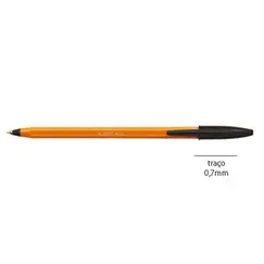 Esferográfica BIC Orange Ball Point Fine Preto 0,8mm 20un