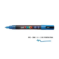 Marcador Uniball Posca PC-3ML 0,9mm Azul Glitter (L2) 1un