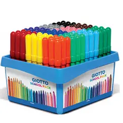 Marcador Feltro 108un Giotto Turbo Maxi Cx Schoolpack