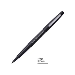 Marcador Médio Paper Mate Flair 0,7mm Preto 1un