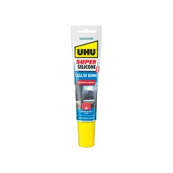 Super Silicone Casa de Banho Transparente UHU 150ml