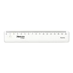 Régua Plástico Cristal 16cm Aristo Geocollege AR23017