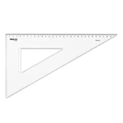 Esquadro Plástico Cristal 60G-30cm Aristo Geocollege AR23630