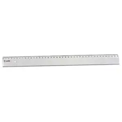 Régua Plástico Inquebrável 40cm Ramirex Transparente 25un