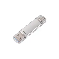 Pen Drive 32GB USB-C 3.1 + USB-A 3.0 Hama C-Laeta Prata